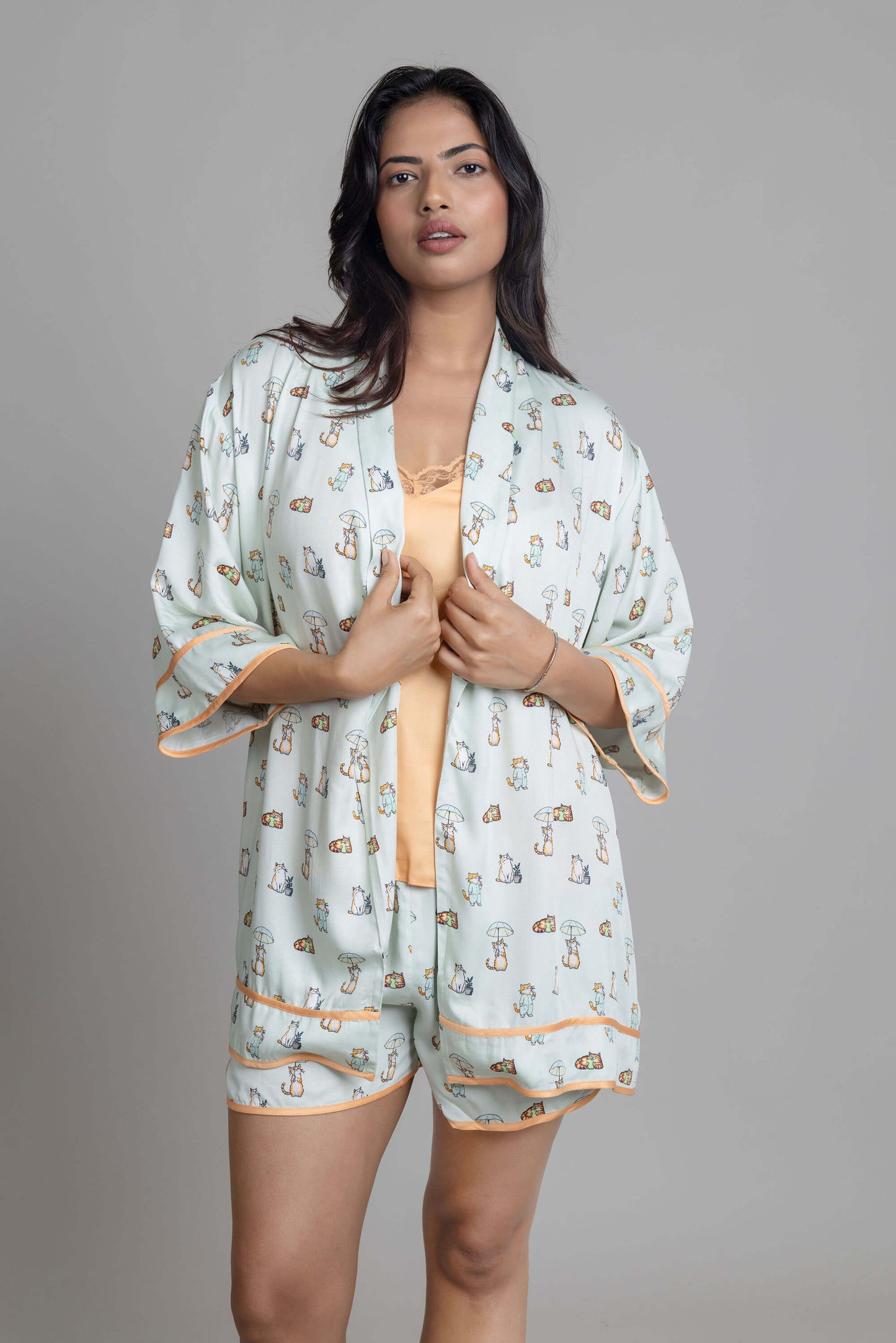 Whiskers Robe & Shorts Set