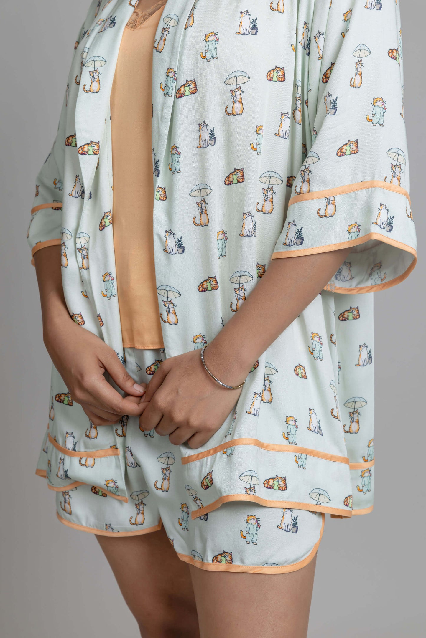 Whiskers Robe & Shorts Set