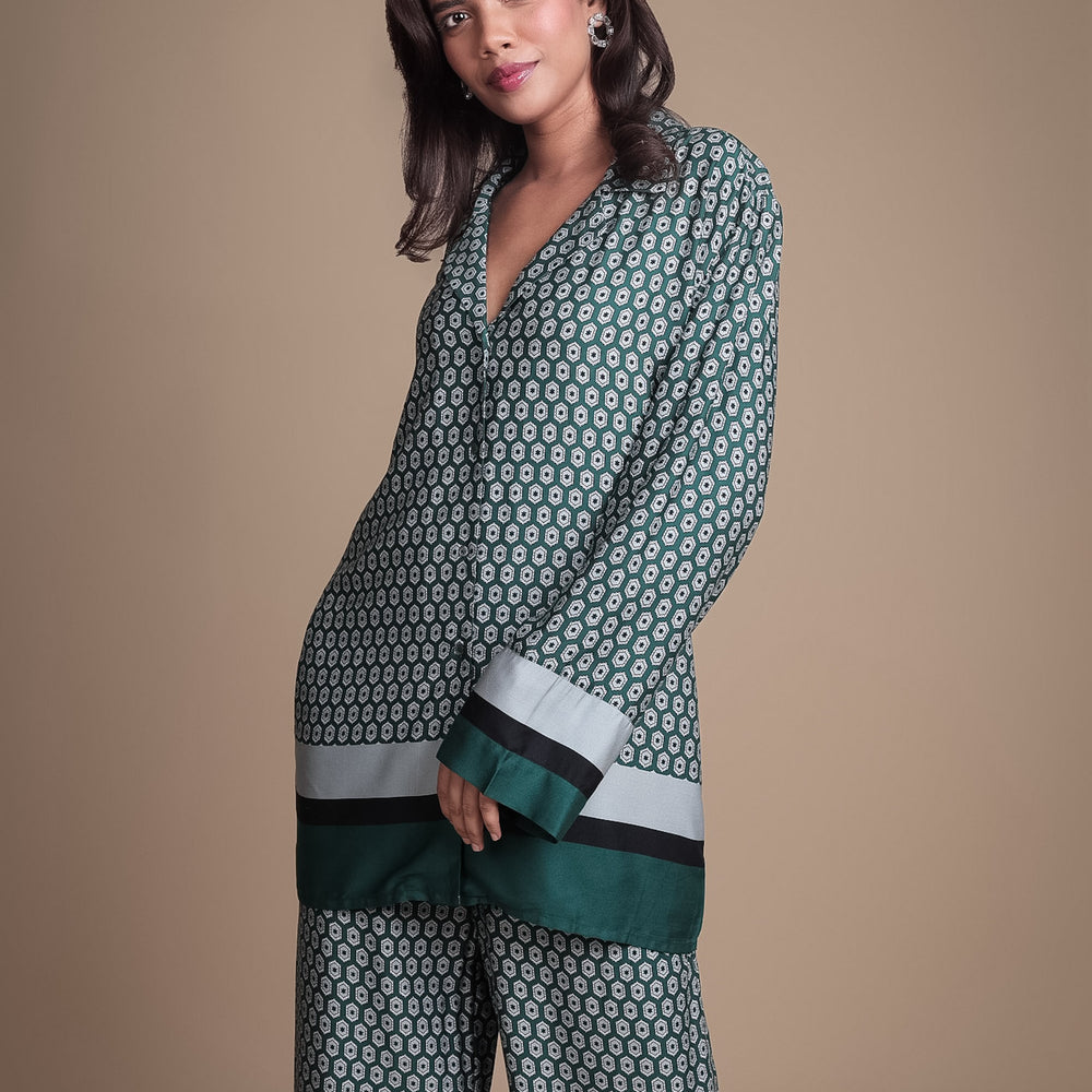 Sleep Wear Shirt in Viscose Modal Fabric