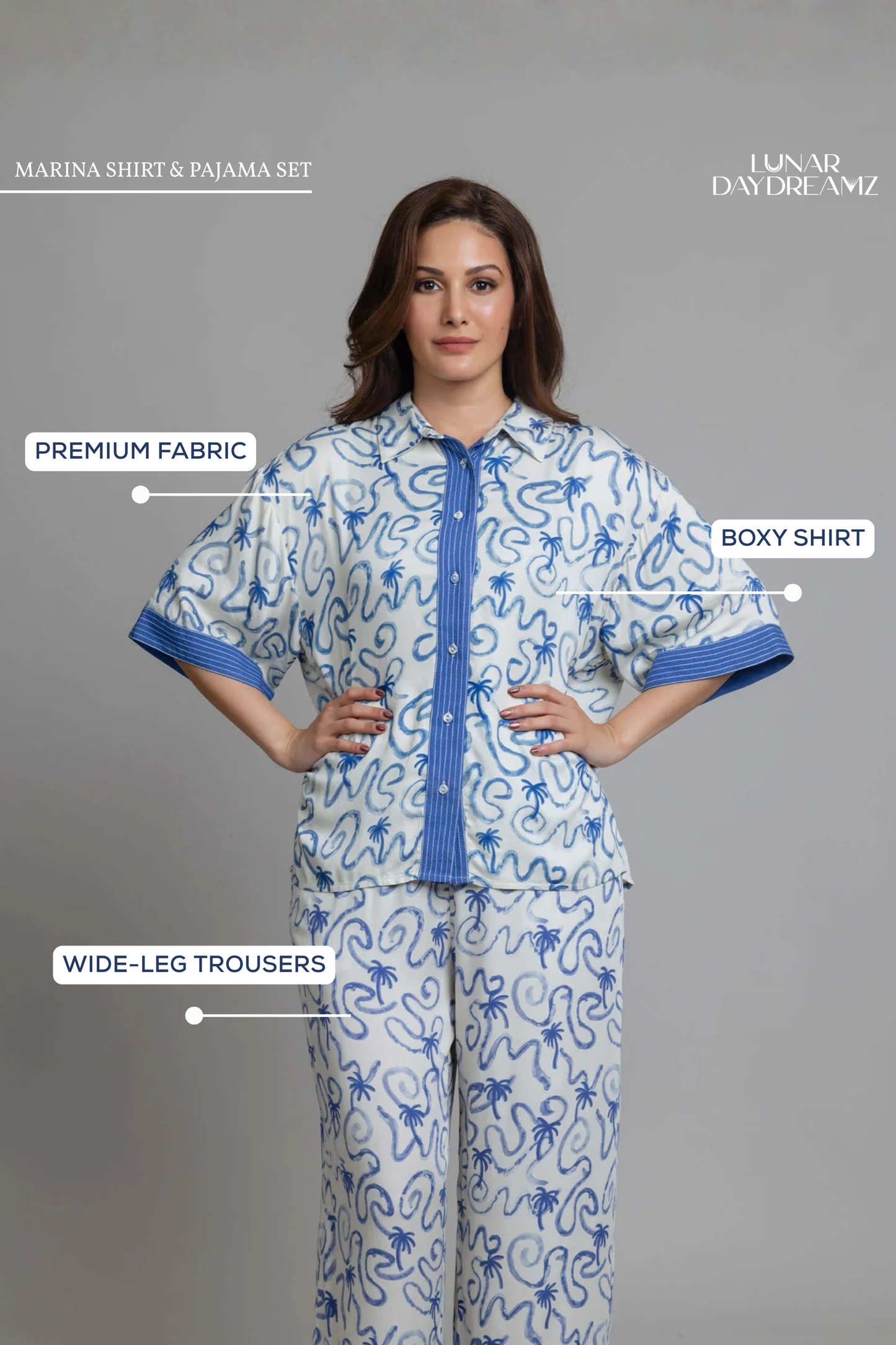 Marina Shirt & Pajama Set