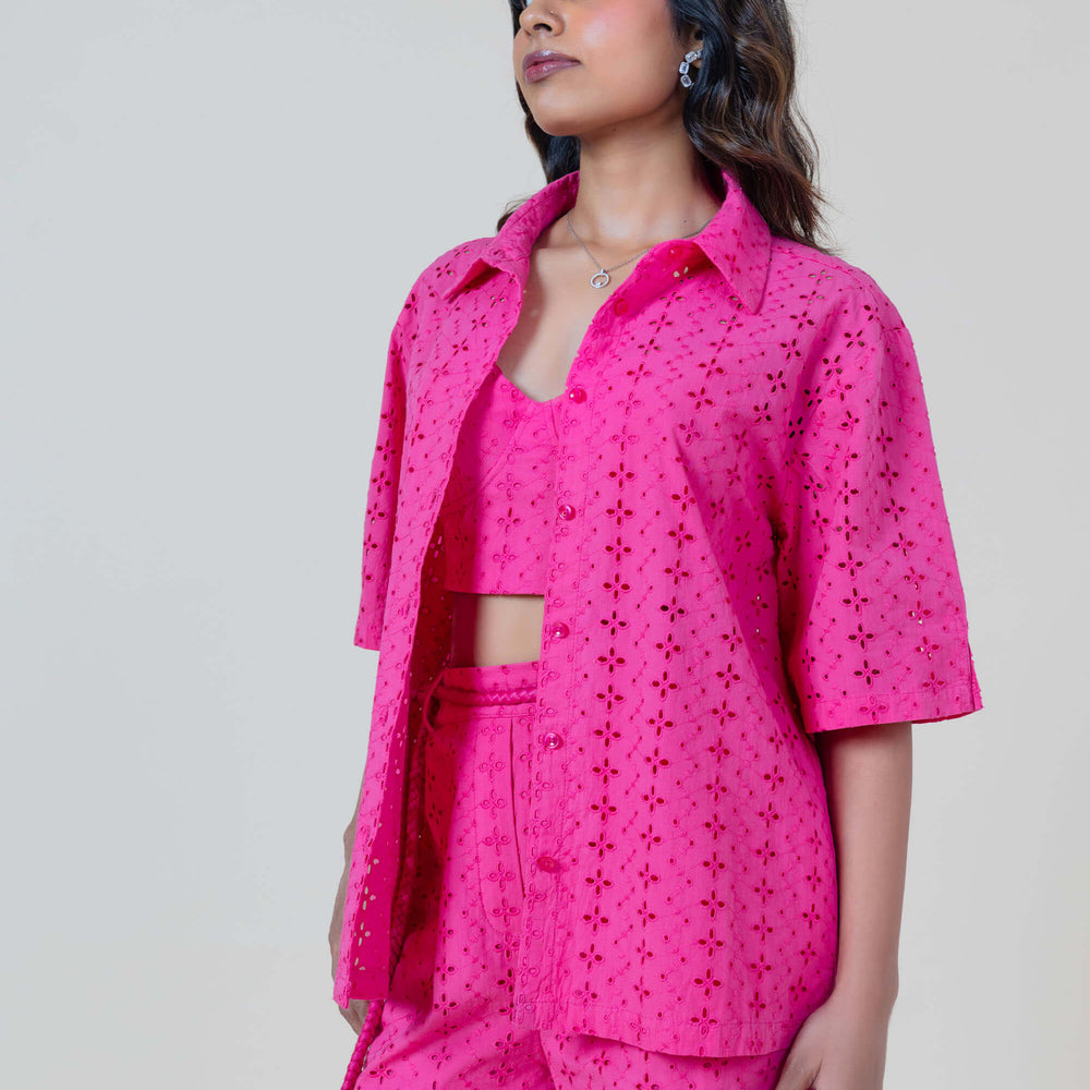Pink Vale Shorts with Belt