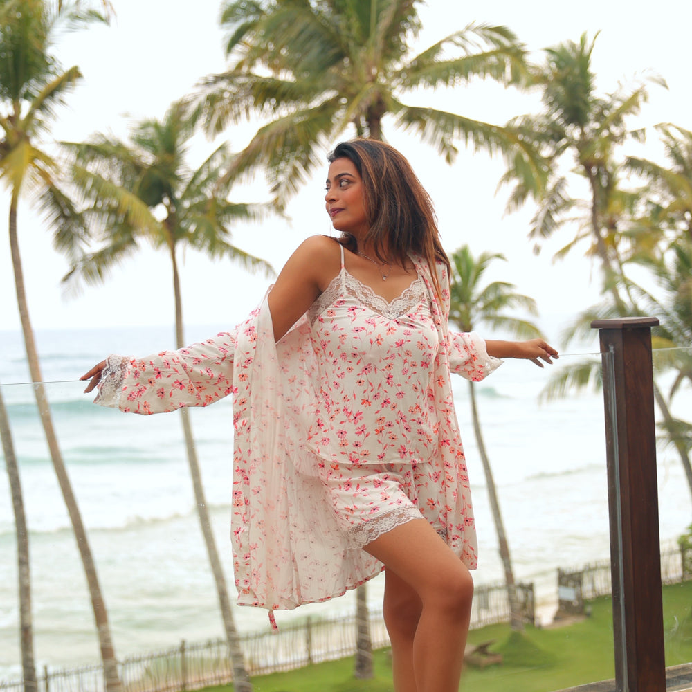 Sleep Wear Robe in Viscose Modal Fabric