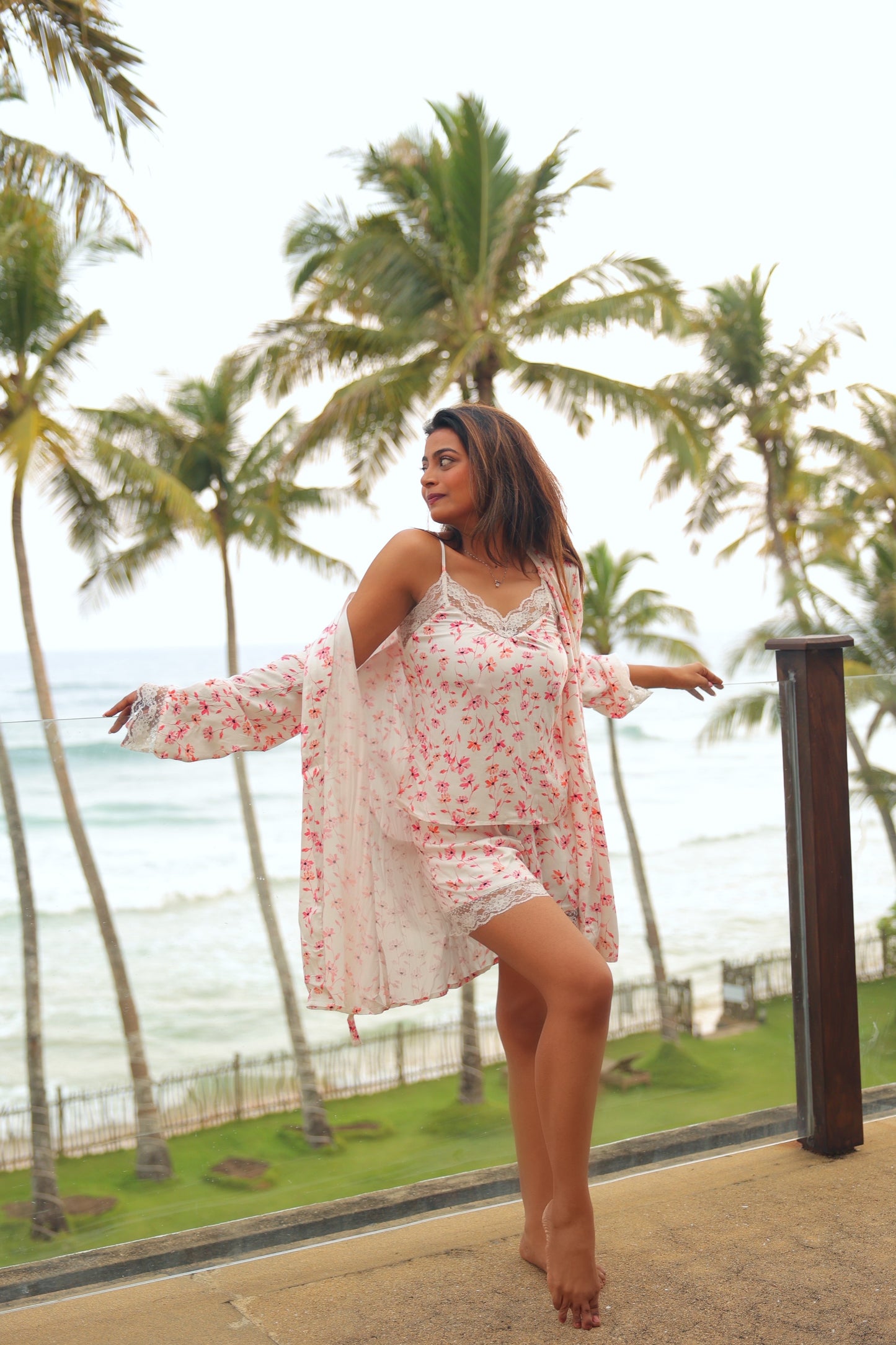 Sleep Wear Robe in Viscose Modal Fabric