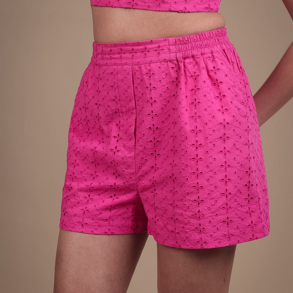 
                      
                        Pink Vale Shorts with Belt
                      
                    